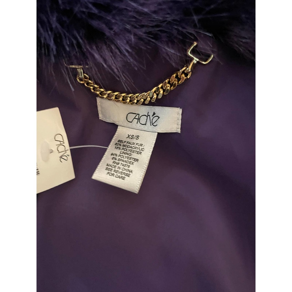 Cache Luxurious Violet Teddy Jacket - Picture 8 of 8